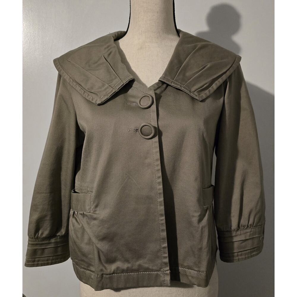 Anthropologie Sanctuary Clothing Swing Jacket Coat Cropped Sz Large MSRP $150